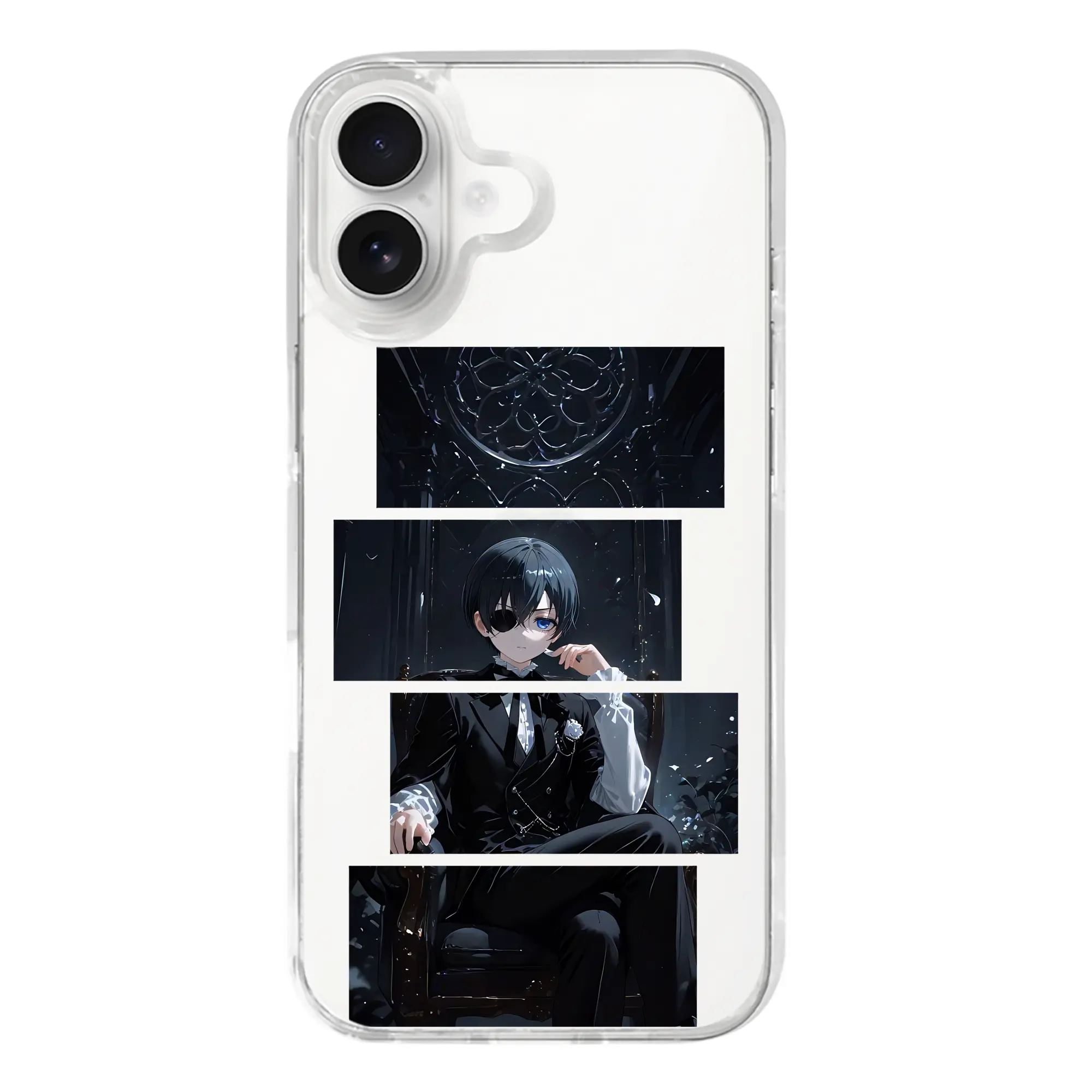 黒執事 グッズ,シエル・ファントムハイヴ - iPhone 17シリーズ 透明スマホケース – 薄型・耐衝撃・精密フィット保護カバー